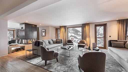 Chalet Quebec Wohnbereich