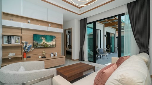 Rawayana Central Park Three Bedroom Grand Deluxe Villa Living room