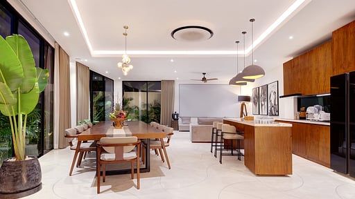 River Villa Dining area
