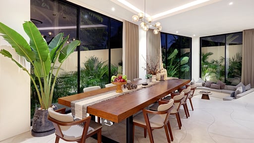 River Villa Dining area