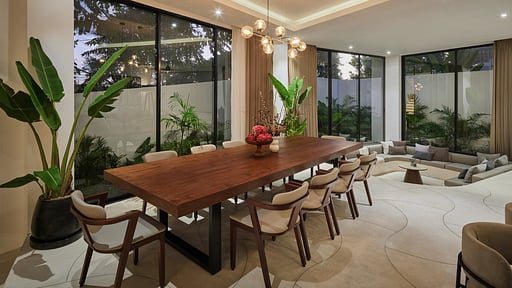 River Villa Dining area