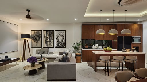 River Villa Living room