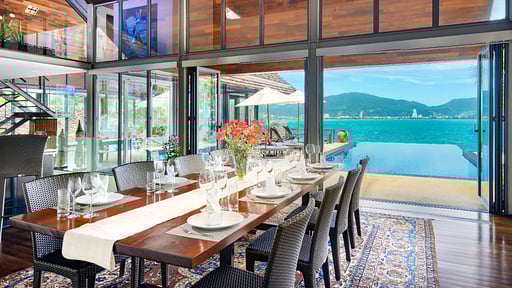 Villa Rom Trai Dining area