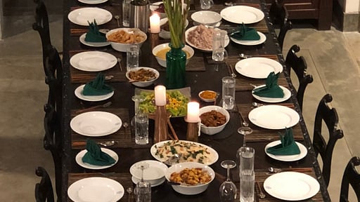 Royal Indigo Villa Dining area