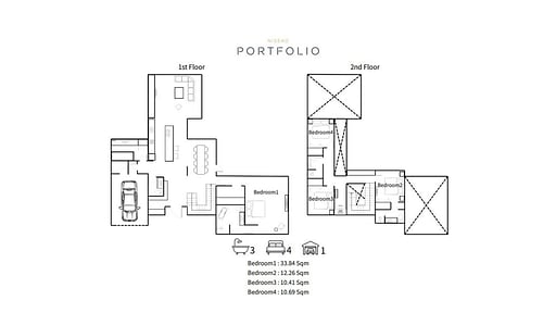Rusutsu Chalet Sirius Two Floor plan