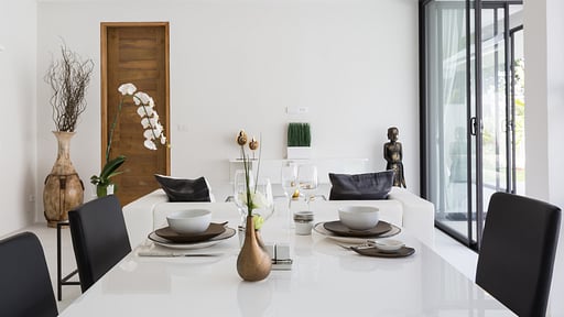 Sam-kah Villa Jade Обеденная зона