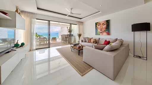 Samrong Beach Villa Living room