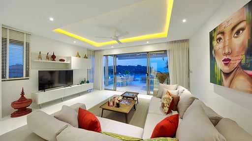 Samrong Beach Villa Living room
