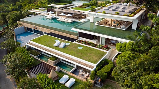 Villa Sip Song Фото с дрона