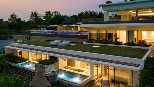 Villa Sip Song Фото с дрона