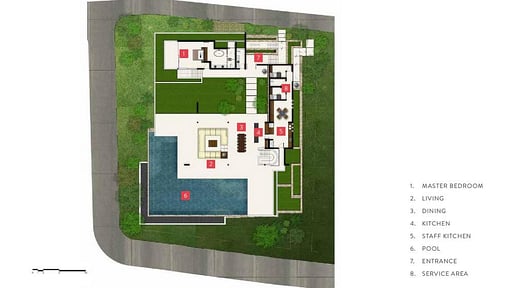 Villa Yee Sip Bpaet Схема помещений