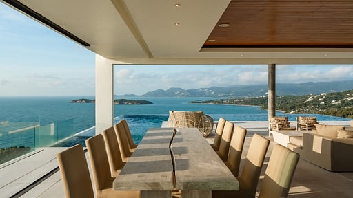 Villa Saam Sip Обеденная зона