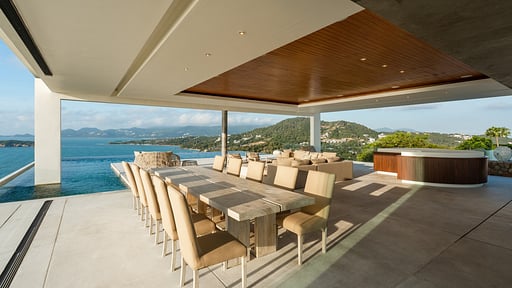 Villa Saam Sip Обеденная зона