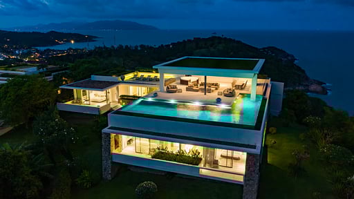 Villa Saam Sip Фото с дрона