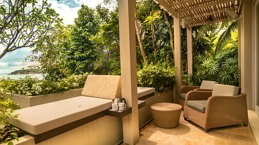 Sangsuri Villa Estate Terras/Veranda