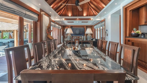 Sea View Zenith Villa Dining area