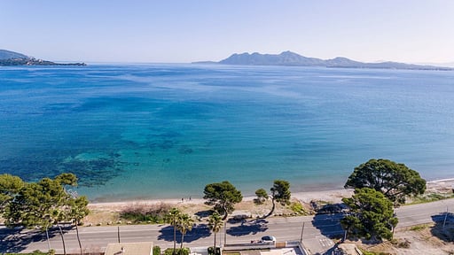 Seafront Villa Mar I Pins Drone pictures