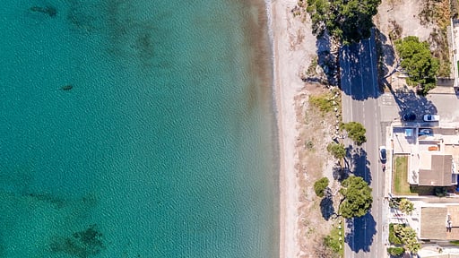 Seafront Villa Mar I Pins Drone pictures