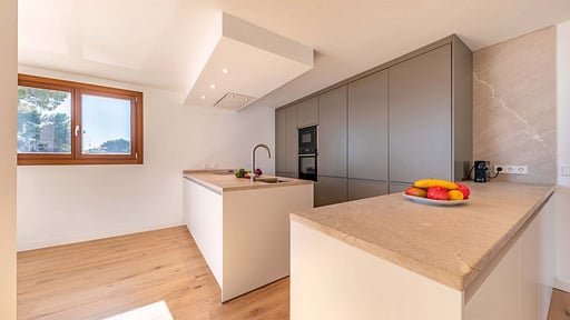 Seafront Villa Mar I Pins Kitchen