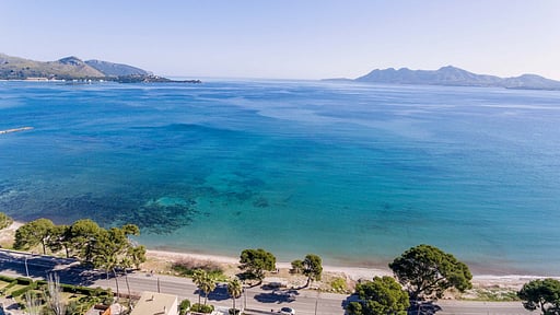 Seafront Villa Mar I Pins Drone pictures