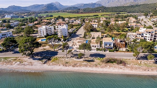 Seafront Villa Mar I Pins Drone pictures