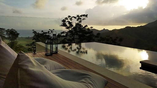 Selong Selo Family Villa 1 Бассейн
