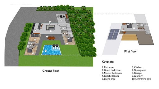 Selong Selo Family Villa 4 Floor plan