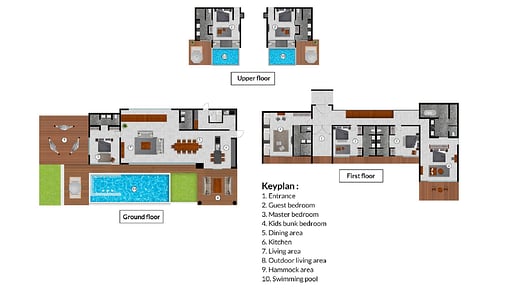 Selong Selo Family Villa 7 Floor plan