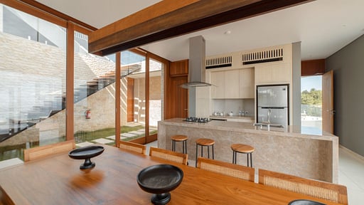 Selong Selo Villa 5 Кухня