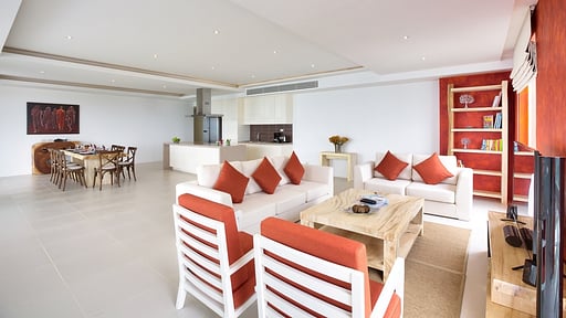 Serene Penthouse Living room