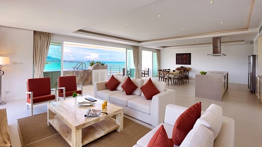 Serene Penthouse Living room