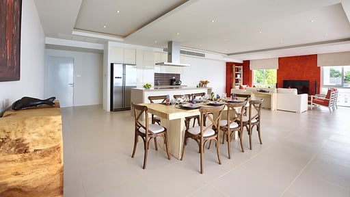 Serene Penthouse Dining area