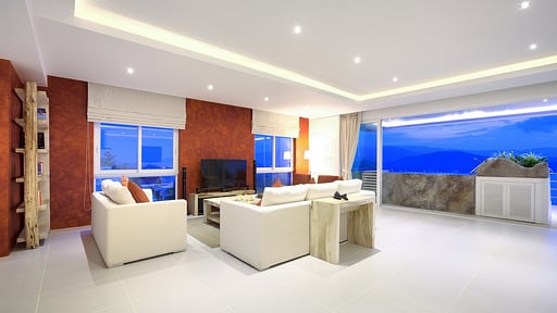 Serene Penthouse Living room