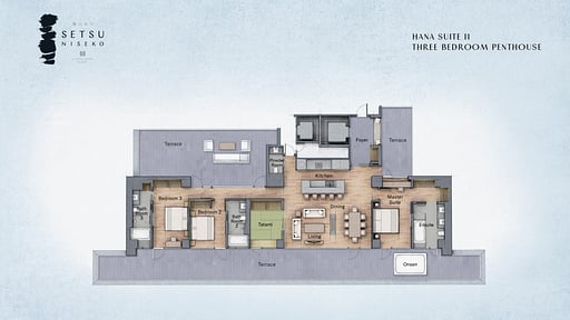 Setsu Niseko Hana Suite Penthouse Floor plan