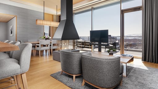 Setsu Niseko Hana Suite Penthouse Living room