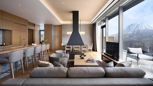 Setsu Niseko Hana Suite Penthouse Living room