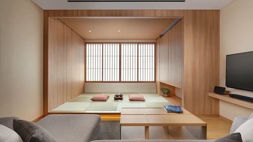Setsu Niseko One Bedroom Suite Tatami Living room