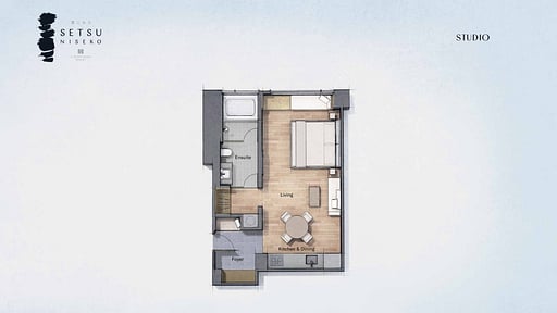 Setsu Niseko Studio Floor plan