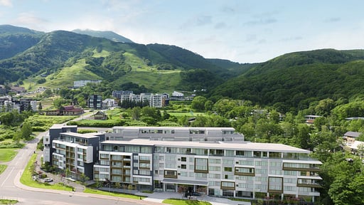 Setsu Niseko Three Bedroom Suite Tatami Drone foto's