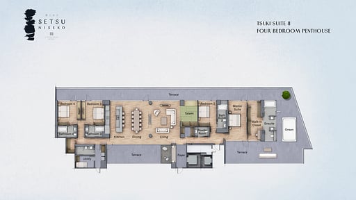 Setsu Niseko Tsuki Suite Penthouse Floor plan