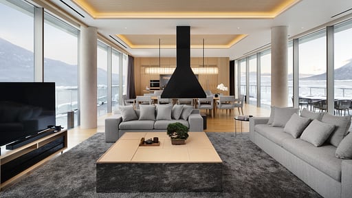 Setsu Niseko Tsuki Suite Penthouse Living room