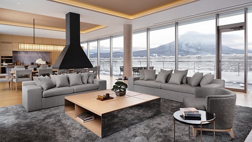 Setsu Niseko Tsuki Suite Penthouse Living room