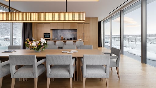Setsu Niseko Tsuki Suite Penthouse Dining area