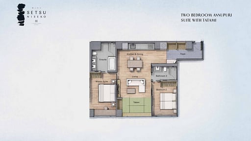 Setsu Niseko Two Bedroom Annupuri Suite Tatami Floor plan