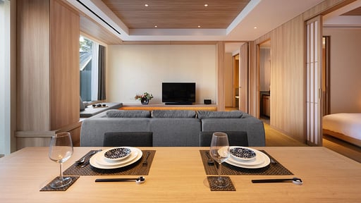 Setsu Niseko Two Bedroom Suite Living room