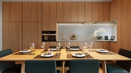 Setsu Niseko Two Bedroom Suite Dining area