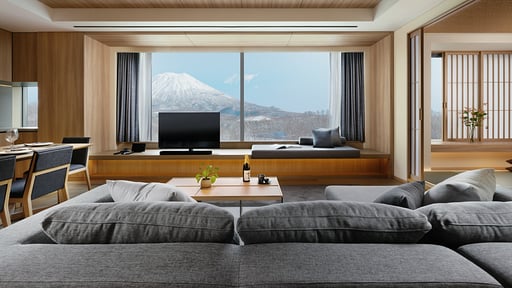 Setsu Niseko Two Bedroom Yotei Suite Tatami Living room