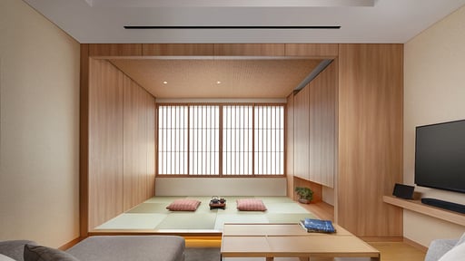 Setsu Niseko Two Bedrooms Suite Tatami Living room