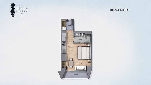 Setsu Niseko Village Studio Floor plan