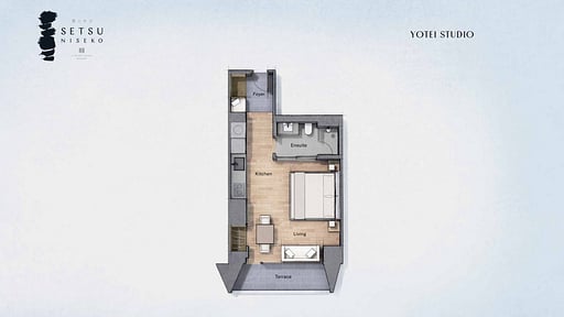 Setsu Niseko Yotei Studio Floor plan